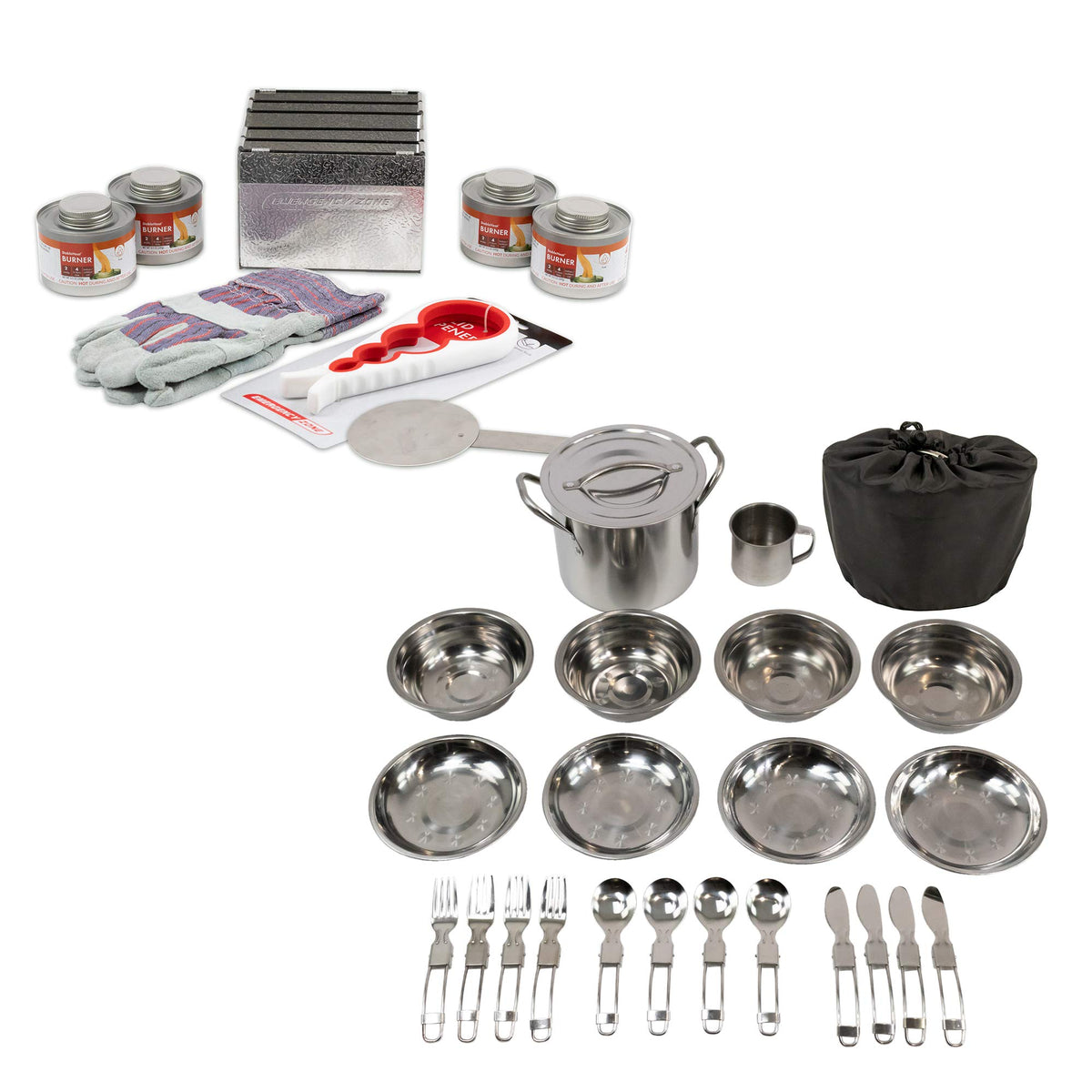 New & Improved! Emergency Cooking Fuel Premium Storage Set, 20+ Year Shelf Life | Available in 4 Cans, 12 Cans, or 24 Can Packs