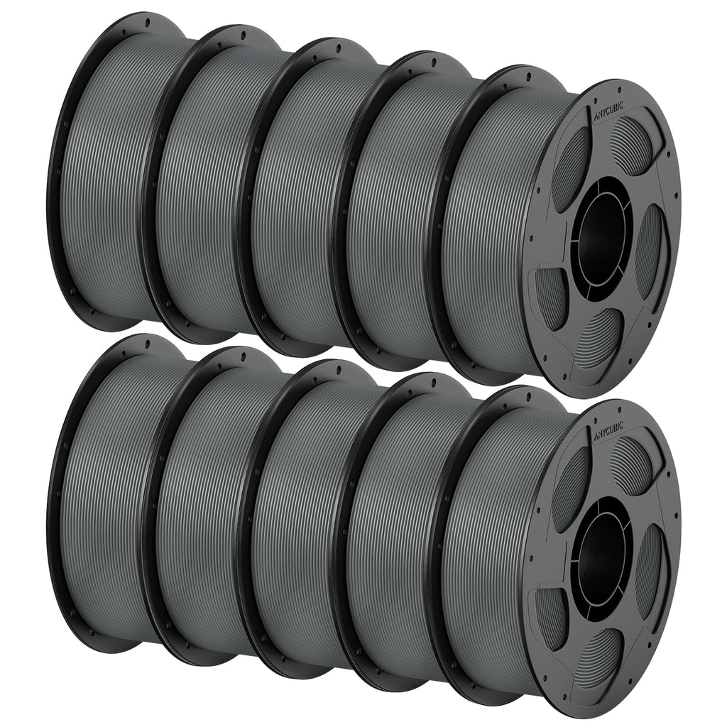 ANYCUBIC PETG Filament 1.75mm, Multicolor Bundle 10KG, Reusable Spool