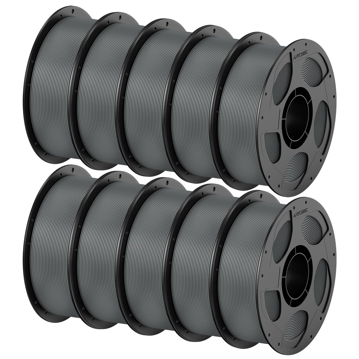 ANYCUBIC PETG Filament 1.75mm, Multicolor Bundle 10KG, Reusable Spool