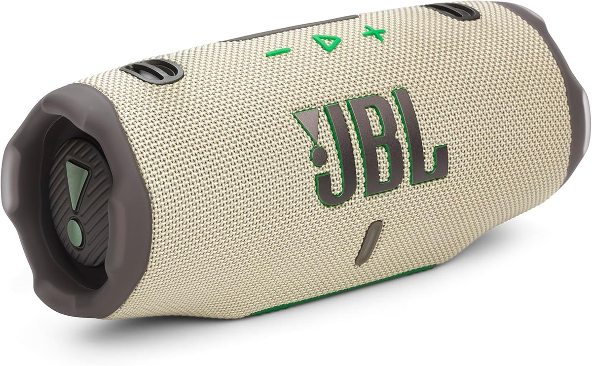 JBL Charge 6 - Portable Waterproof & Drop-Proof Bluetooth Speaker, Bold Pro Sound with AI Sound Boost, 28Hrs of Playtime, Built-in powerbank & Comes with a Sturdy/Removable Carrying Strap (Squad)