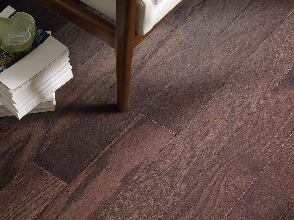 Shaw SW695 Timeless Oak 5" Wide Smooth Engineered Hardwood Flooring with ScufResist Platinum Finish - Sold by Carton (15.8/SF Carton)