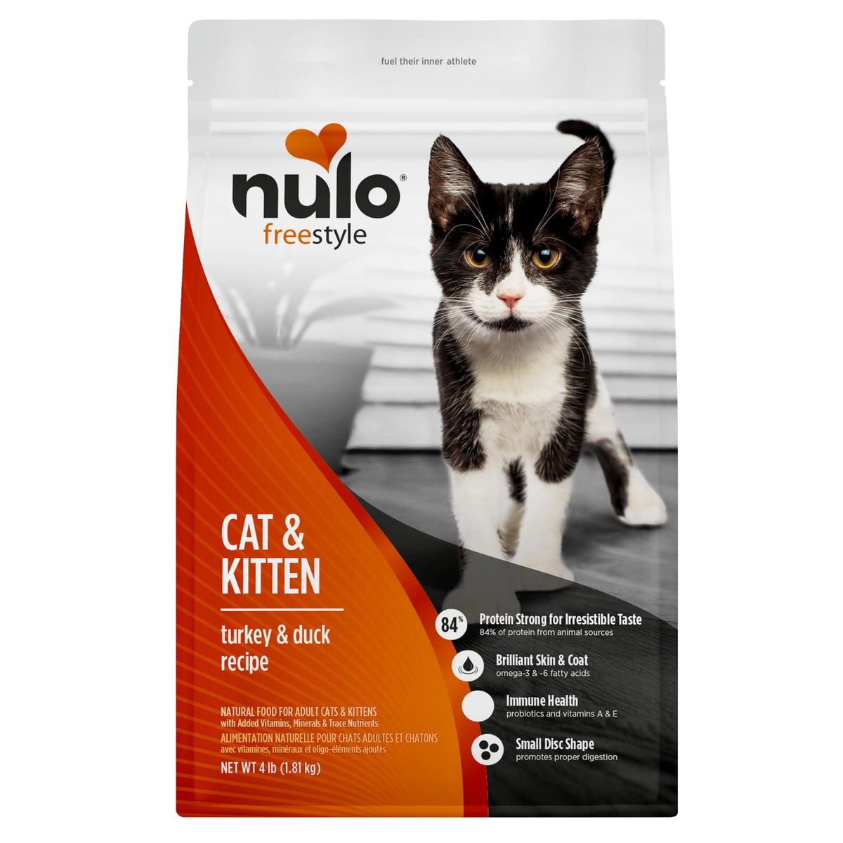 Nulo Freestyle Cat & Kitten Dry Food - Chicken & Cod Recipe, High Protein Grain Free Cat Food, Natural Kibble with Probiotics & Omega Fatty Acids, 14lb Bag