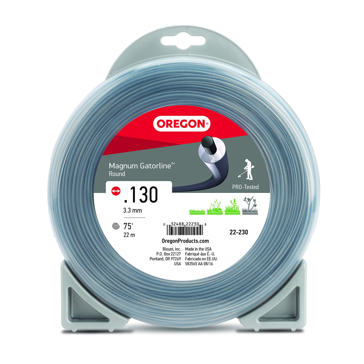 Oregon Magnum Gatorline 130 Trimmer Line Heavy Duty, .130" x 764-Foot