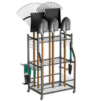 EVERHANGER Garden Tool Organizer Stand, Garage Tool Storage Organization