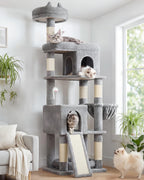 Globlazer S72 Heavy Duty Cat Trees for Large Cats 20 lbs+, Dark Gray