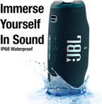 JBL Charge 6 Portable Bluetooth Speaker (Blue) | IP68 Waterproof, DustProof, and DropProof, Outdoor Wireless Audio |28Hrs Playtime + Travel Case Bundle