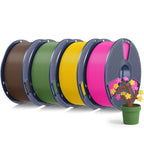 SUNLU PLA+2.0 3D Printer Filament, Multicolor, 10-Pack (10KG)