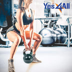 Yes4All Vinyl Kettlebells, Versatile Set
