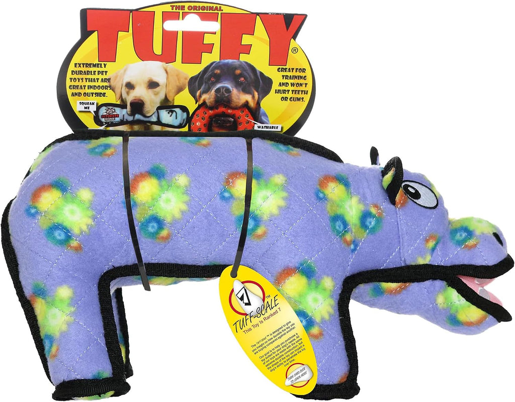 TUFFY® 2 Pack Bear Hippo Ultra Durable Plush Dog Toys