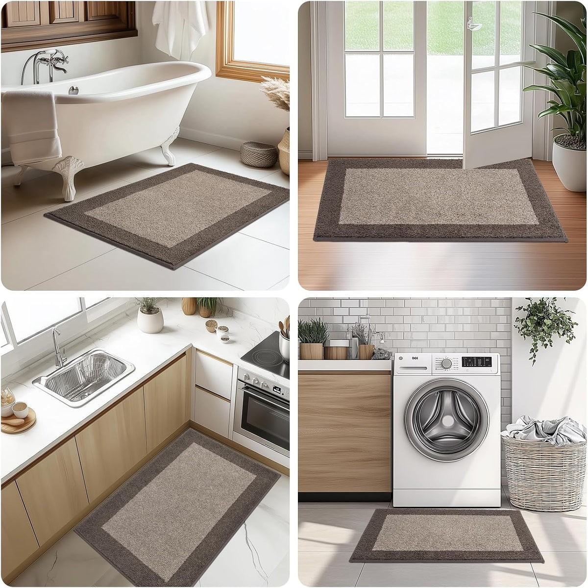 Runner Rug 24" x 96" for Kitchen, Floor, Hallway, Roll Packing