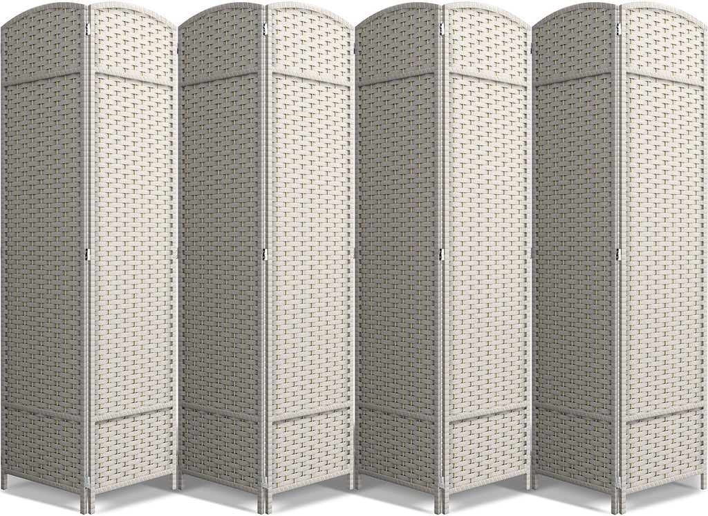 Sorbus Foldable Room Divider, Mesh Privacy Screen (6 Panel, Black)