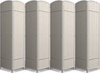 Sorbus Foldable Room Divider, Mesh Privacy Screen (6 Panel, Black)