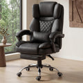 GTPLAYER Big and Tall Office Chair with Pocket Spring Cushion & Ergonomic Lumbar Support for Lower Back Pain Relief, High Back Computer Gaming Chair with Foot Rest, Comfy Teddy Fleece, White