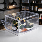 BROVIEW XX-Large Shoe Sneaker Storage Boxes for Size 14, 12 Pack Shoe Boxes