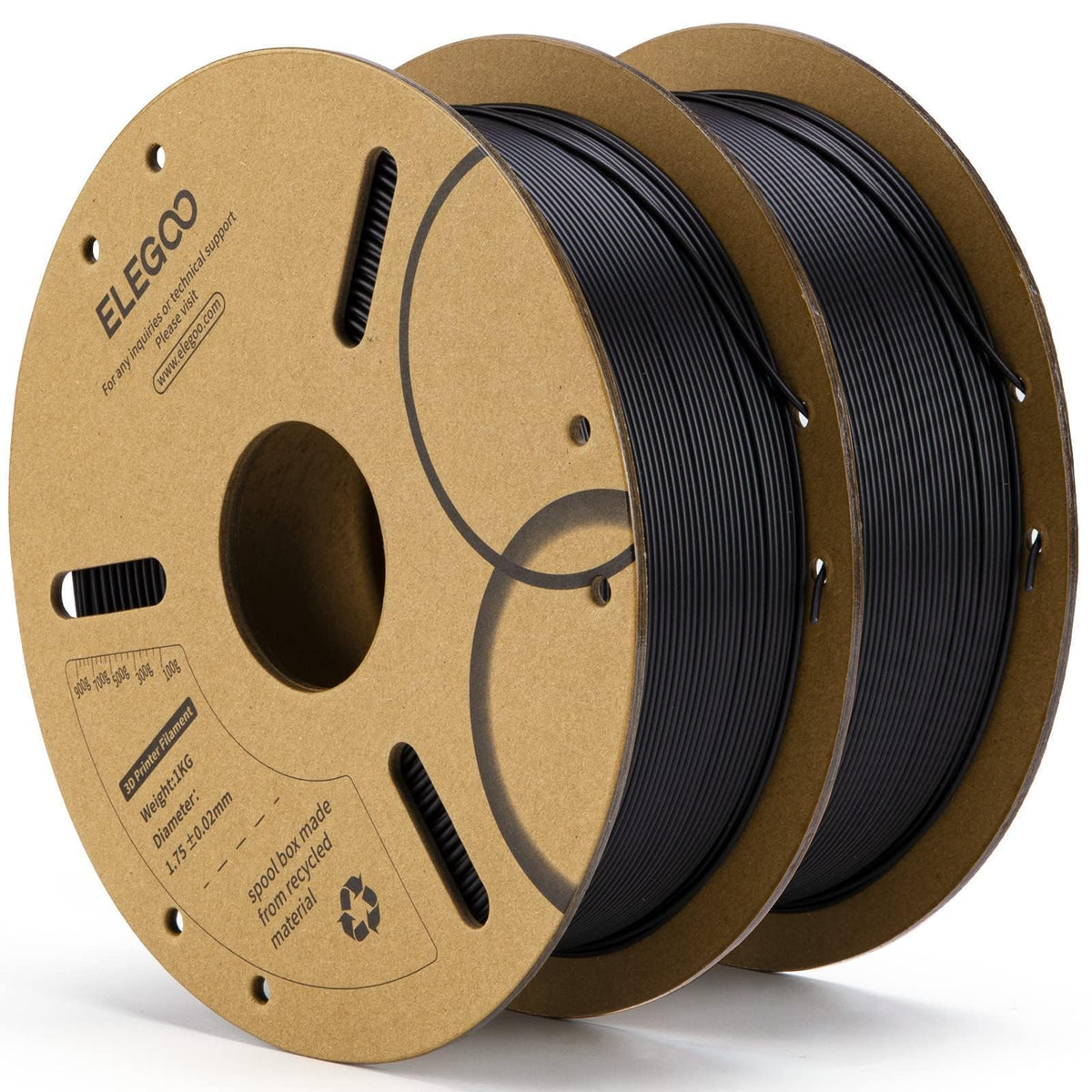 ELEGOO PLA 3D Printer Filament 1.75mm Bundle Multicolors 10KG