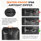 3 Pack with Vacuum Bag Travel for Suitcase, 20L Overpack Vacuum Bags w/Pump