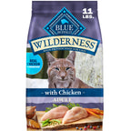 Blue Buffalo Wilderness Chicken Adult Indoor Dry Cat Food, Grain-Free 15 lb