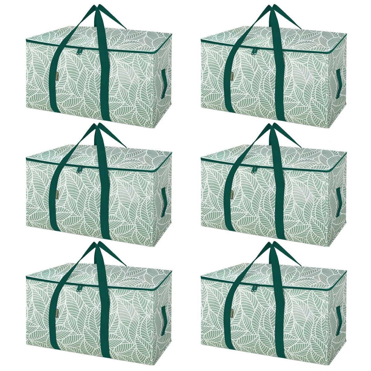 BALEINE 16-Pack Oversized Moving Bags with Reinforced Handles, Heavy-Duty Storage Tote for Clothes, Moving Supplies (Clear, 16-Pack)
