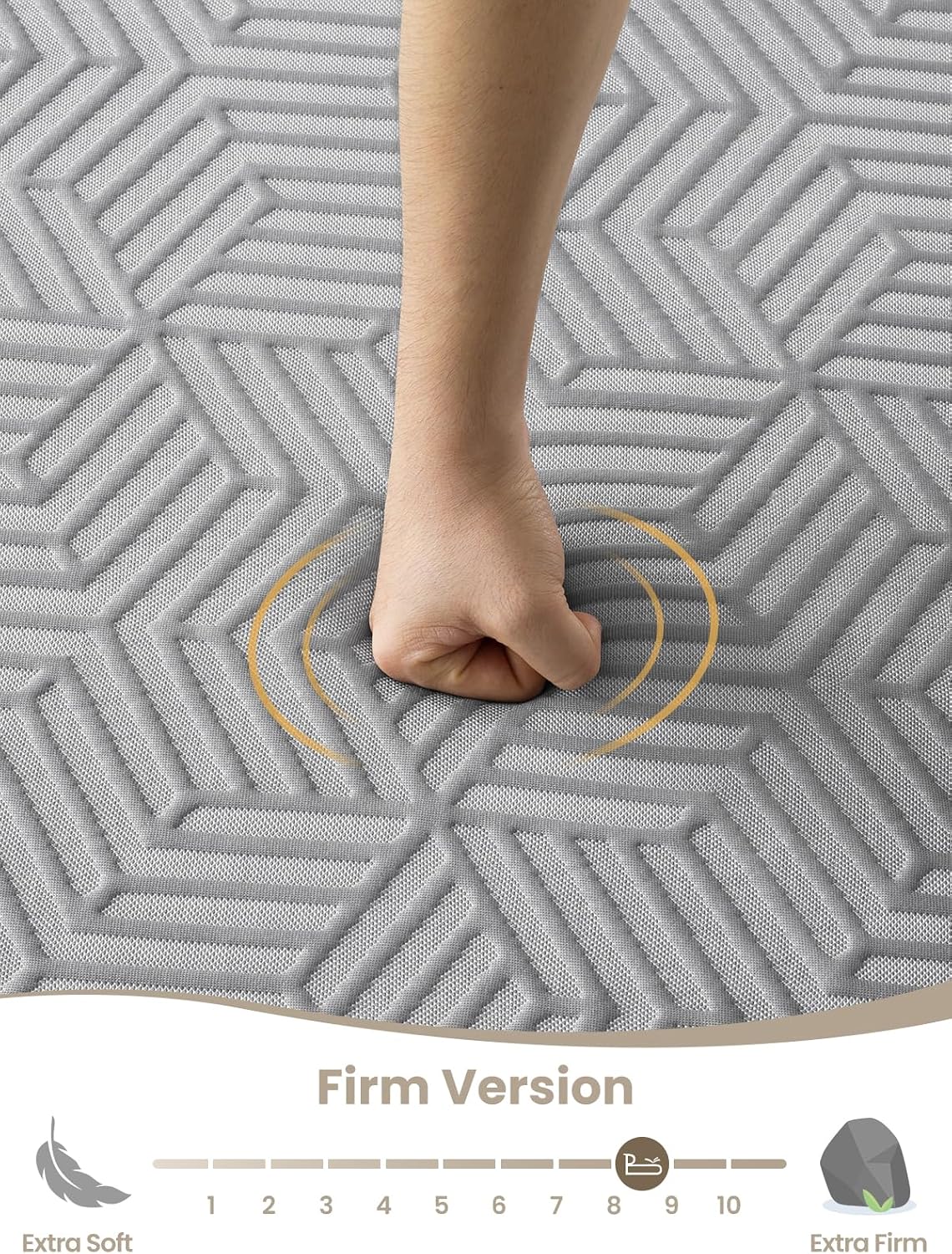BedStory Firm Mattress Topper King - 3 Inch High Density Memory Foam Mattress Topper - Advanced Support for Back Pain Relief - Breathable Washable Cover, CertiPUR-US Certified