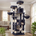 AMHANCIBLE Cat Tree Tower, 70 Inch Heavy Duty Cat Tree for Large Cats
