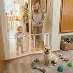 FXW Dog Gate, Extra Wide Adjustable for Openings Up to 111", 32" H