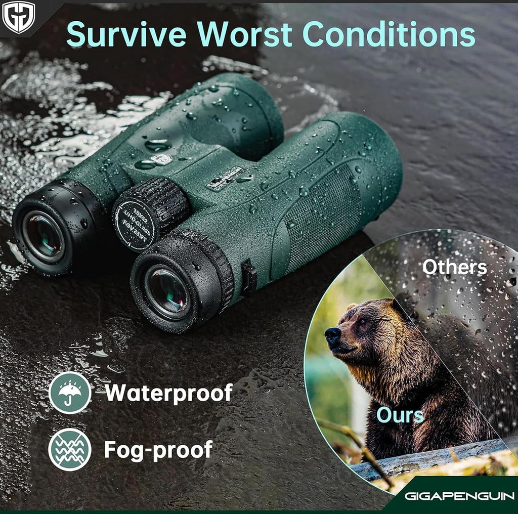 Outgear Optic Edge Binoculars, High Powered with Upgraded Phone Adapter