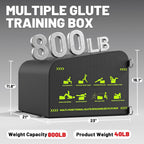 Hip Thrust Box Multifunctional Angled Glute Box for Hip Strength Ab Workout