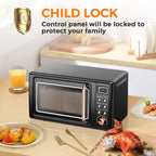 0.7Cu.ft Mini Microwave Countertop w/ 5 Micro Power, 700W