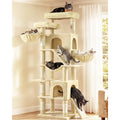 Feandrea Large Cat Tree, 81.1" Tall Sturdy Cat Tower for Indoor, Dark Gray