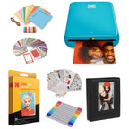 KODAK Step Printer Wireless Mobile Photo Printer with Zink Zero Ink Technology & Kodak App for iOS & Android (White) Gift Bundle