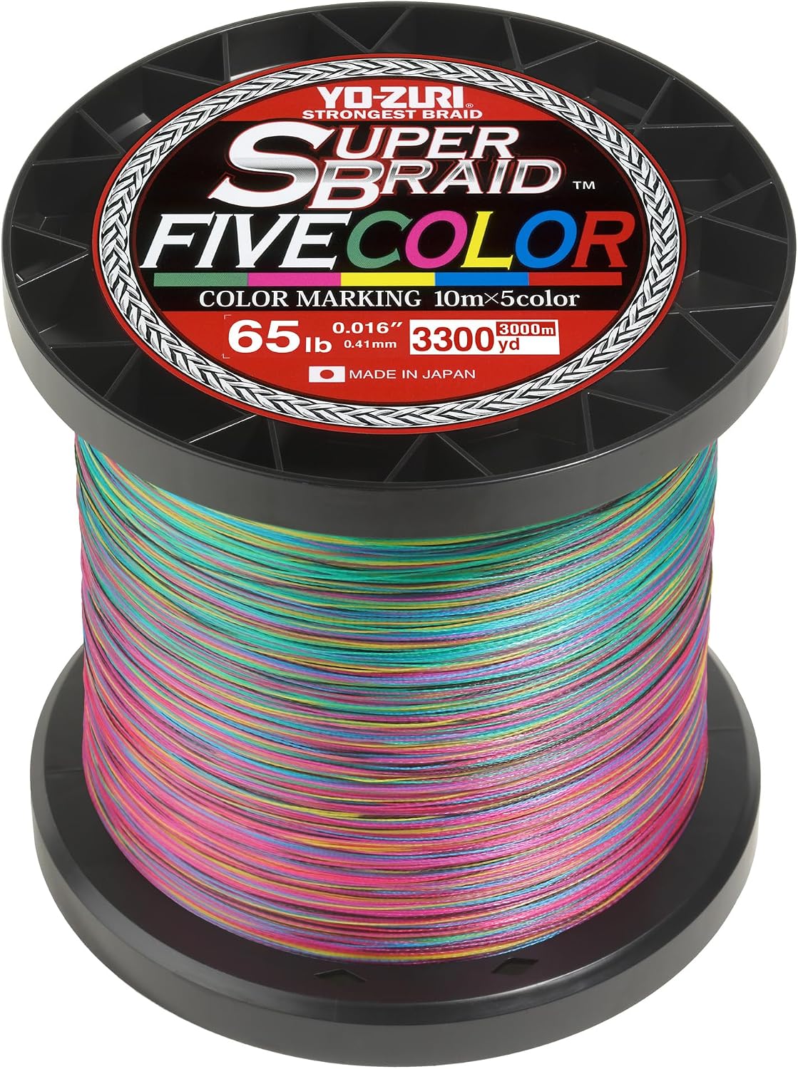 Yo-Zuri Super Braid 65LB 5 Color 3300YD