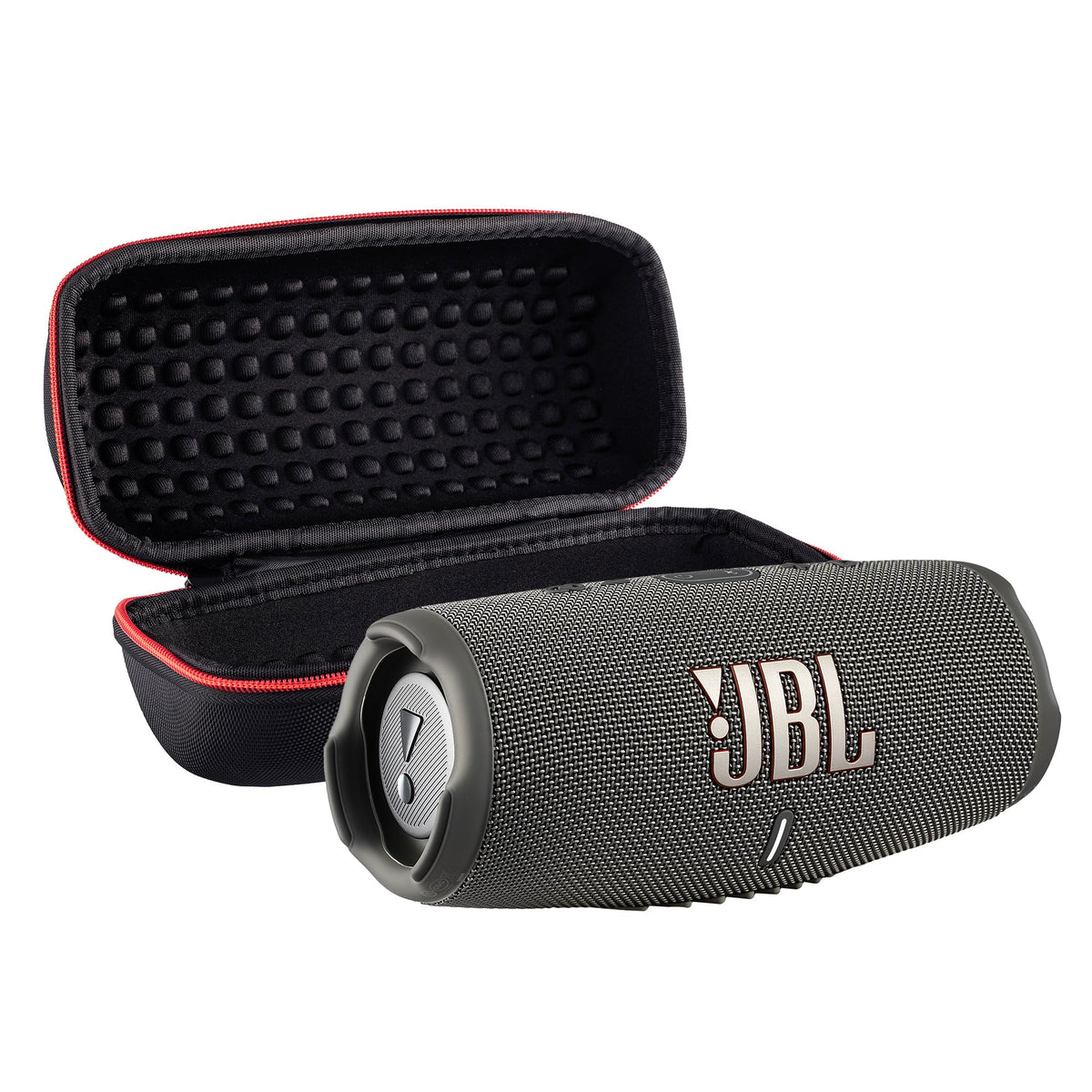 JBL Charge 5 Wireless Bluetooth Speaker (Black) | Rugged IP67 Waterproof Outdoor Audio with Deep Bass & 20H Playtime | Includes Protective Travel Case for Beach, Hiking, Camping, and More