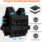 Goplus Adjustable Weighted Vest, 44lbs/66lbs Weight Vest for Men Women