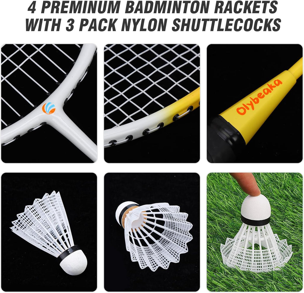 20FT Outdoor Badminton Set for Backyard Lawn Beach