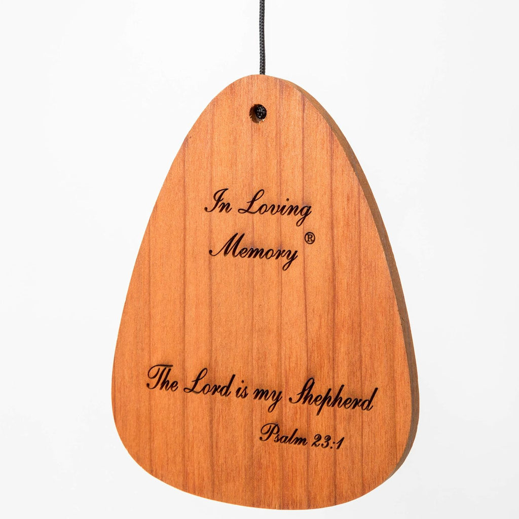 In Loving Memory 42-inch Windchime, Silver w/The Lord is My Shepherd…