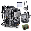 Goture Fishing Backpack with Cooler, 4 Tackle Boxes, Detachable Sling Bag