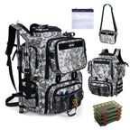 Goture Fishing Backpack with Cooler, 4 Tackle Boxes, Detachable Sling Bag