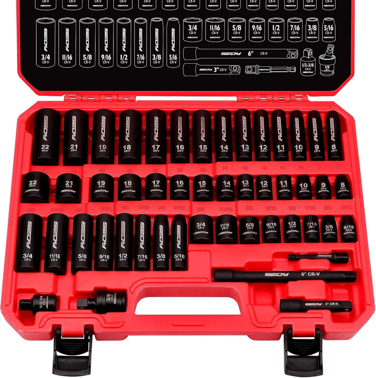 Premium 132-Piece Mechanics Tool Set, SAE/Metric 1/4" & 3/8" Drive Socket Set, Ratcheting Wrenches, Extensions & Adapters, Quick-Release Ratchet, Professional Auto Repair Tool Kit with Storage Case