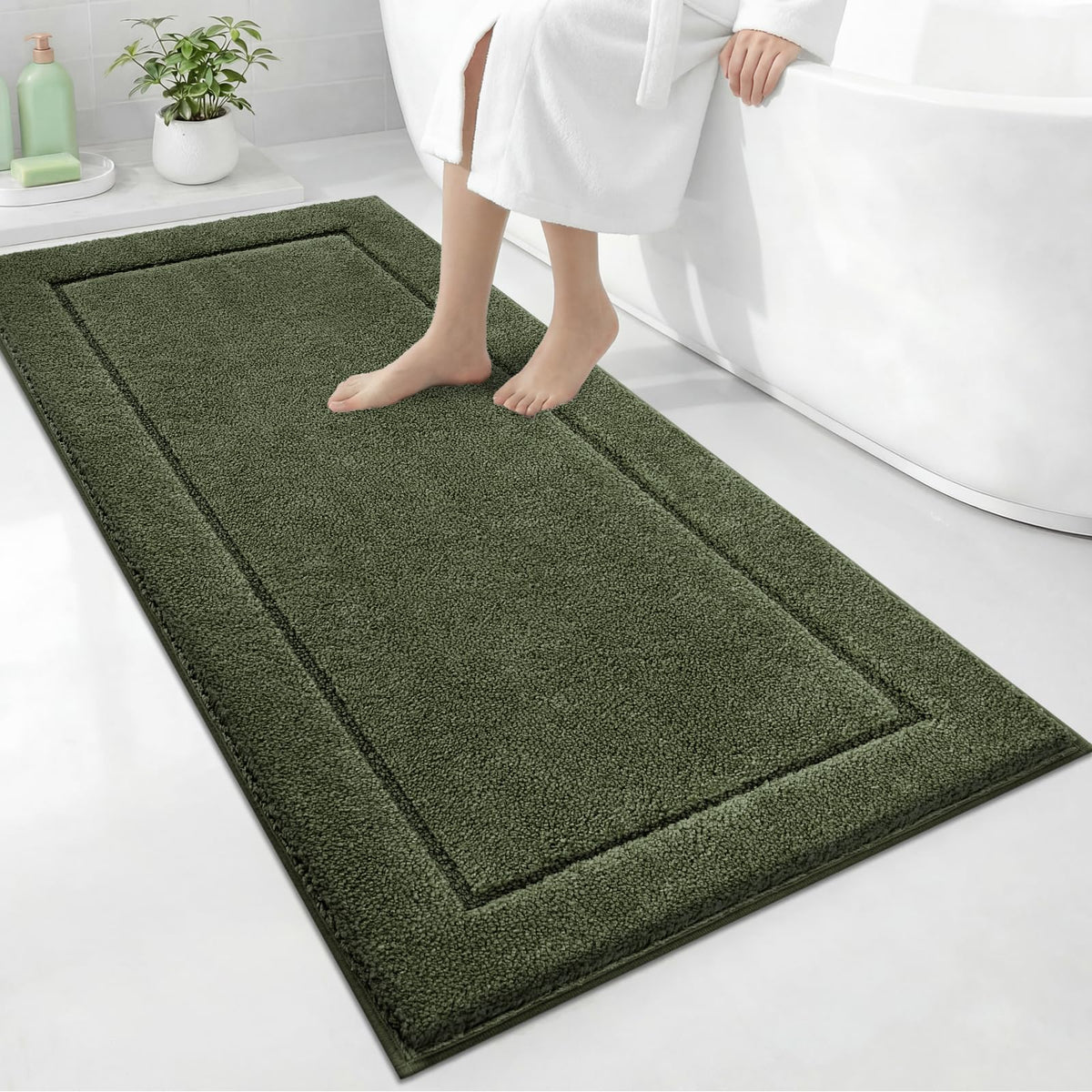 Extra Soft Bathroom Rug 30" x 60", Bath Mat, Shower Runner Rug