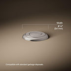 Kohler, 35723-VS, Garbage Disposal Air Switch Kit, Vibrant Stainless