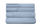 SHEEX Active Comfort Anti-Wrinkle Cooling Sheets, King/Cal King, Blue Sky
