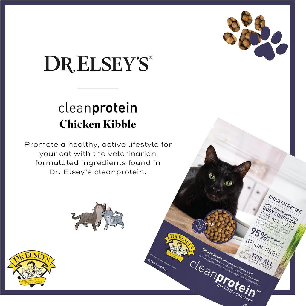 Dr. Elsey's cleanprotein Chicken Cat Kibble 6.6 lb. Bag