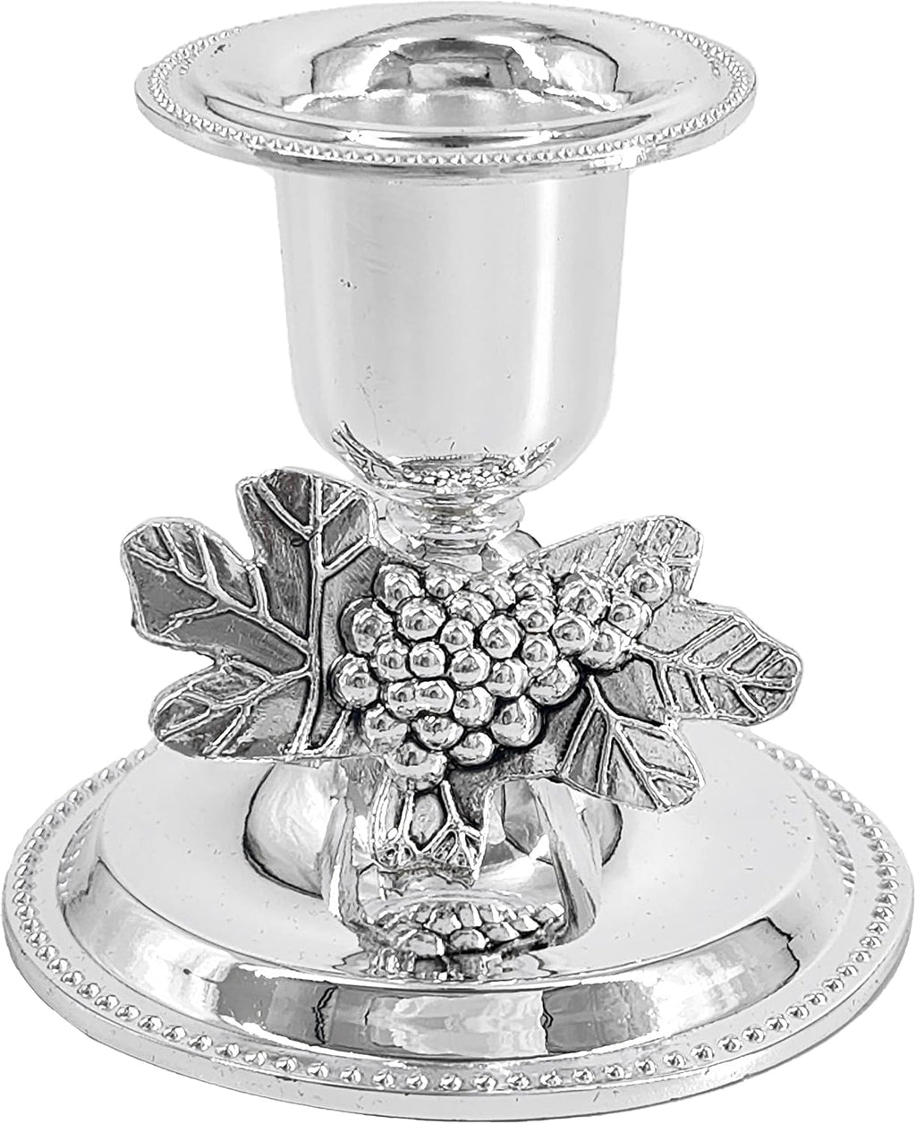 The Dreidel Company Shabbat Candlesticks Candle Holders Silver Plated, 2 Candlesticks Set (2-Pack)