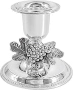 The Dreidel Company Shabbat Candlesticks Candle Holders Silver Plated, 2 Candlesticks Set (2-Pack)