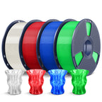 SUNLU PLA 3D Printer Filament, Black & White, 10-Pack, 10KG Total