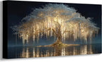 MBFKVFE Large Tree of Life Canvas Wall Art, 24x48 Inch