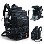 Goture Fishing Backpack with 4 Tackle Boxes,55L Tackle Backpack with Cooler