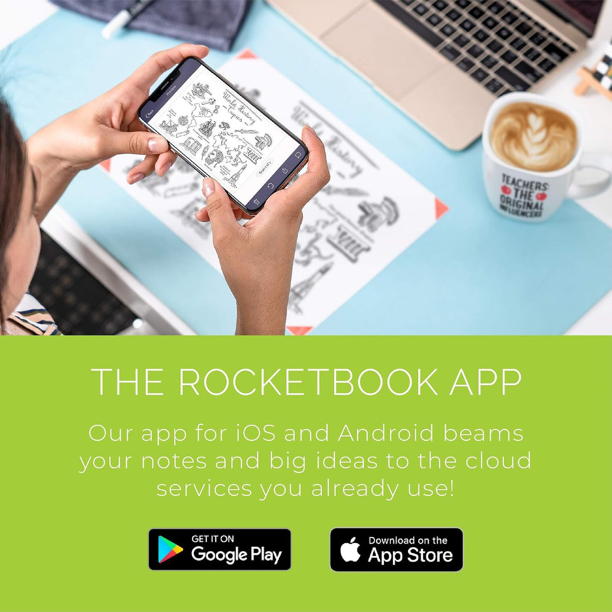 Think Board X Smart Whiteboard Film - Powered by Rocketbook (Class Pack Small) - 30 Pack of Think Board X Small + 36 Markers + 30 Cleaning Cloths
