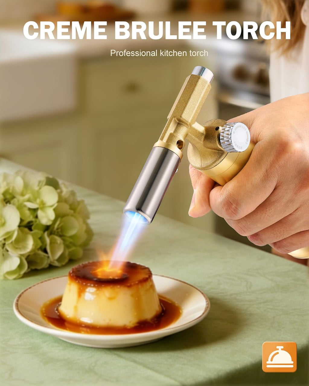 RAVS Copper Butane Torch Lighter, Kitchen Torch with Detachable Copper Base