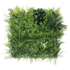 ECOOPTS 20"x20" Faux Ivy Privacy Fence Screen Artificial Boxwood Panels Topiary Hedge Plants for Indoor Outdoor Decoration, #3 Mixed Leaves, 28 Packs